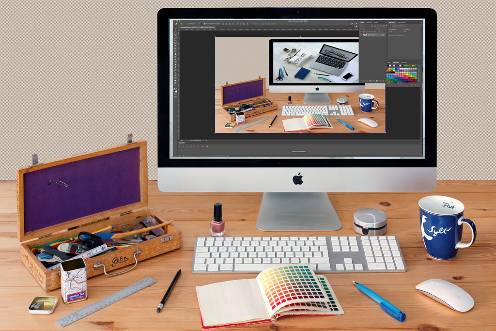 Graphic design computer and tools