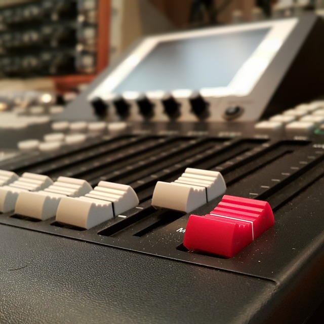 Broadcasting buttons and knobs.